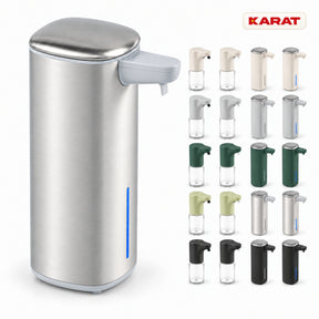Automatisk skumsæbedispenser | Liora | Berøringsfri sæbedispenser med sensor, USB-C-batteri & rustfrit stål | 250 ml