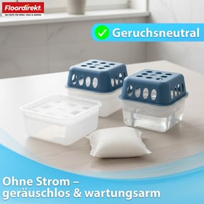 Luftfugter refillpakke, 12 stk. | Habo | Refillposer til rumfugter til kælder, badeværelse, stuer