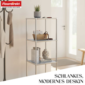 Metallreol | Concept Epure MK-005 | 4-etagers reol med åbne hylder | Fås i flere farver