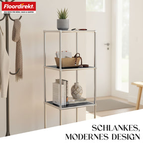 Metallreol | Concept Epure MK-005 | 4-etagers reol med åbne hylder | Fås i flere farver