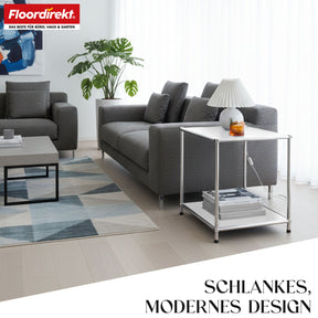 Metallreol | Concept Epure MK-012 | Åben side- og opbevaringsreol med 2 hylder | Fås i flere farver