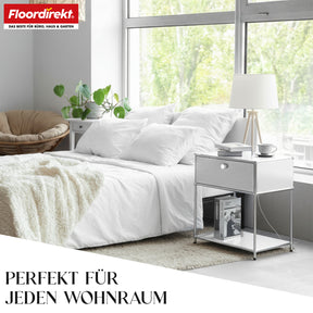 Metallreol | Concept Epure MK-139 | Side- og opbevaringsreol med skuffe og hylder | Fås i flere farver