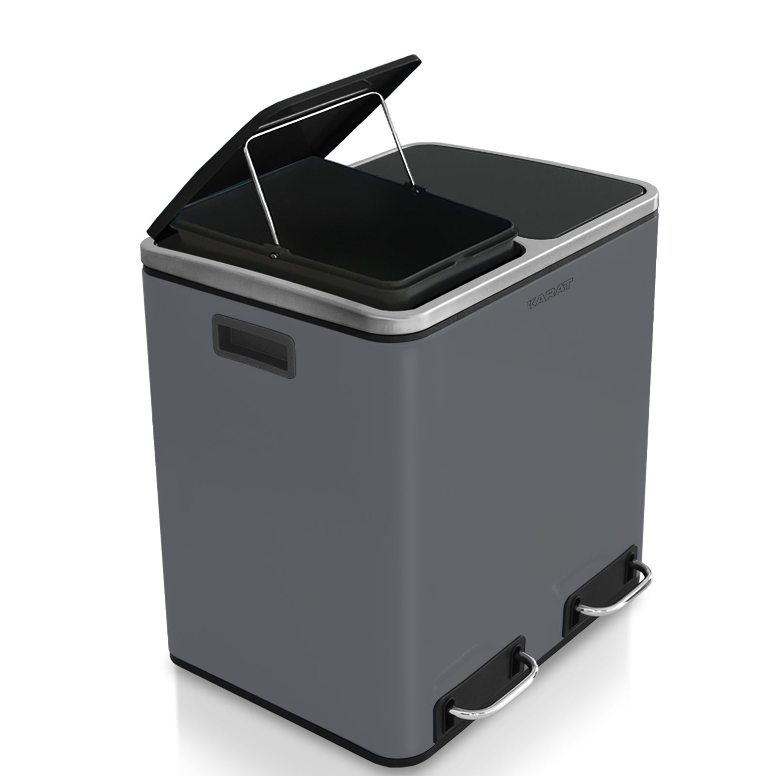 Affaldsspand | Felix | Rustfrit stål | Adskillelsessystem | Med lukkedæmper