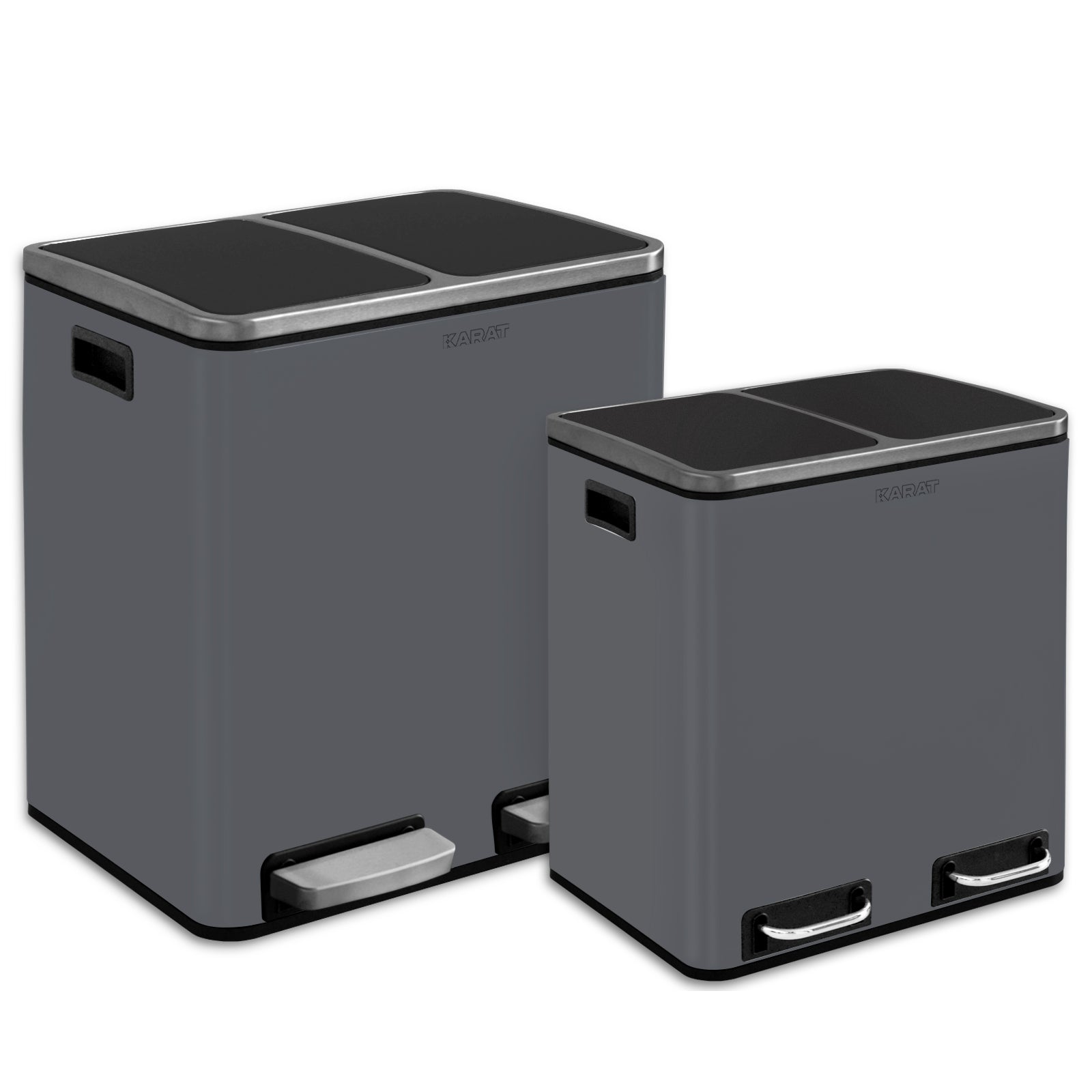 Affaldsspand | Felix | Rustfrit stål | Adskillelsessystem | Med lukkedæmper