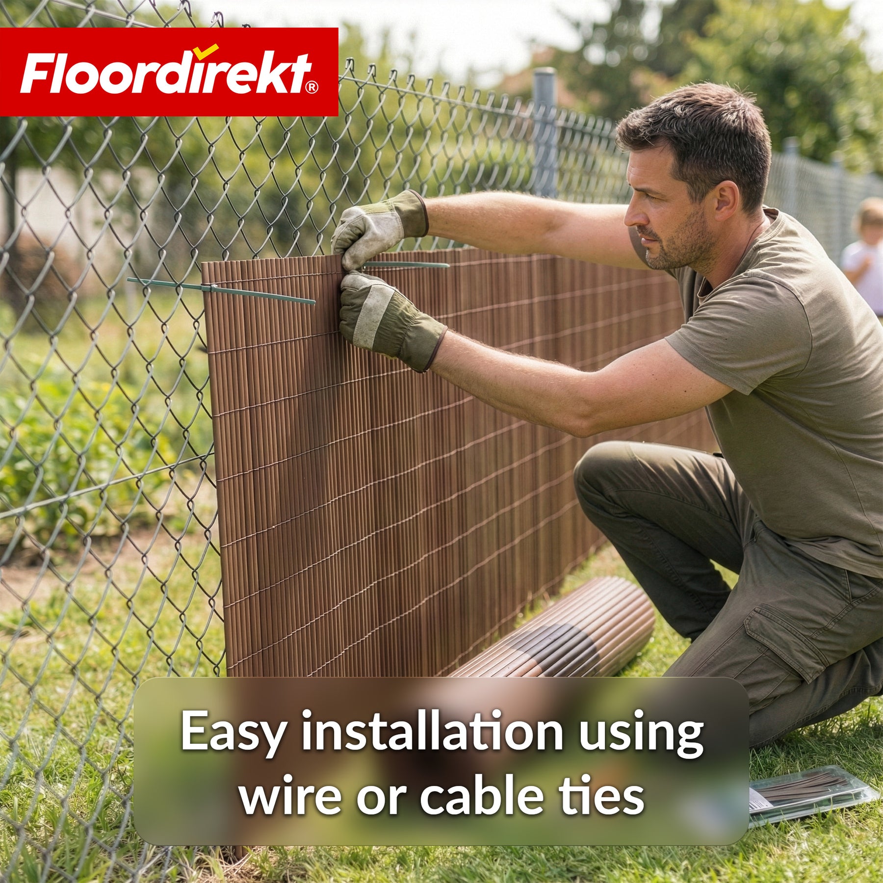 PVC-læhegn | Vejrbestandigt & UV-bestandigt | Afskærmning til altan & have | 4 farver | Fås i flere størrelser