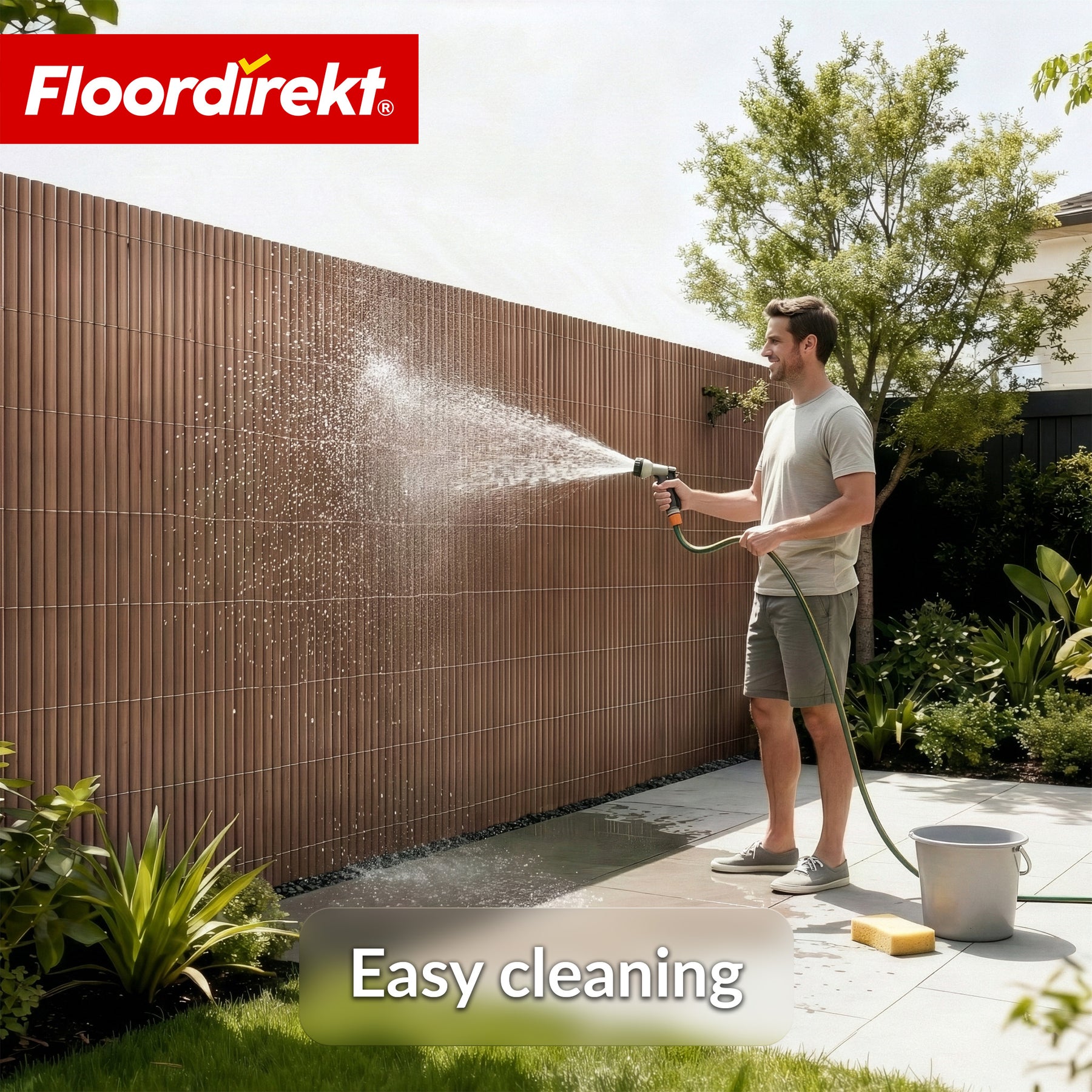 PVC-læhegn | Vejrbestandigt & UV-bestandigt | Afskærmning til altan & have | 4 farver | Fås i flere størrelser