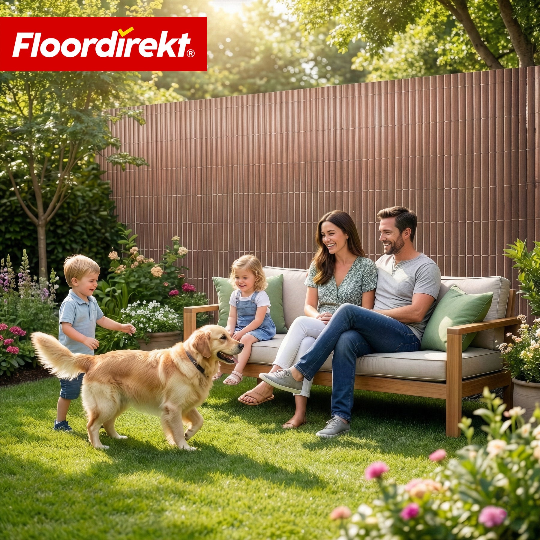 PVC-læhegn | Vejrbestandigt & UV-bestandigt | Afskærmning til altan & have | 4 farver | Fås i flere størrelser