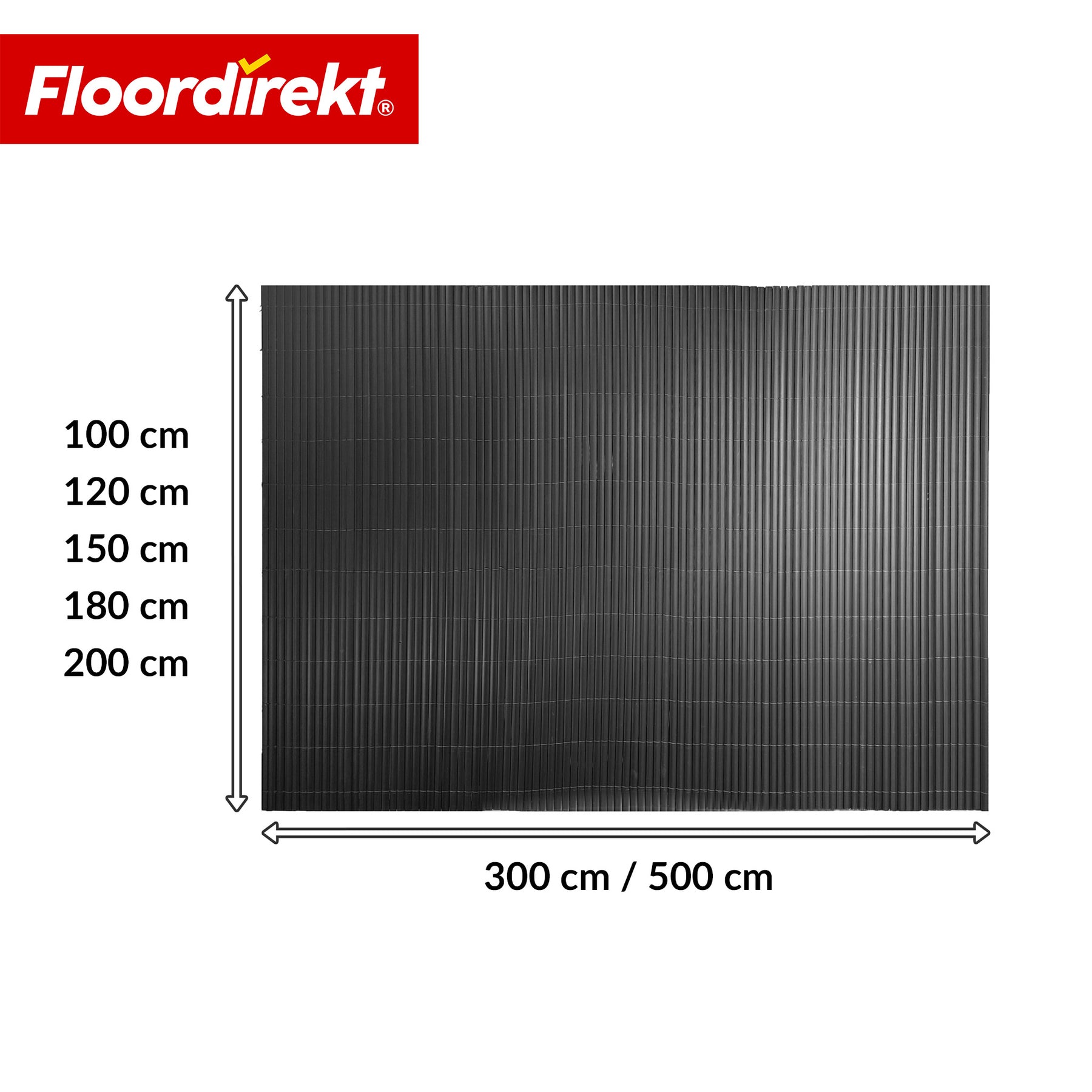 PVC-læhegn | Vejrbestandigt & UV-bestandigt | Afskærmning til altan & have | 4 farver | Fås i flere størrelser