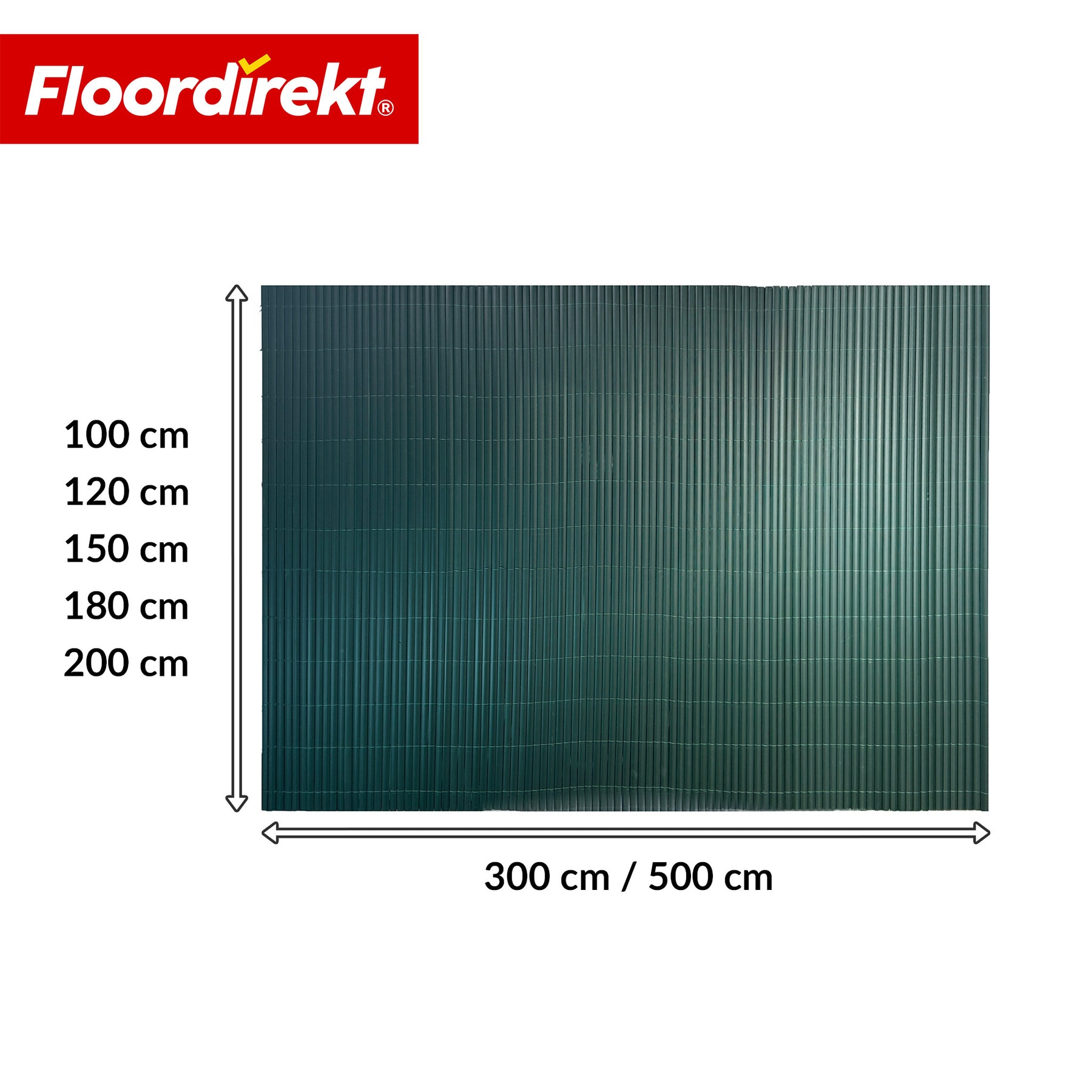 PVC-læhegn | Vejrbestandigt & UV-bestandigt | Afskærmning til altan & have | 4 farver | Fås i flere størrelser