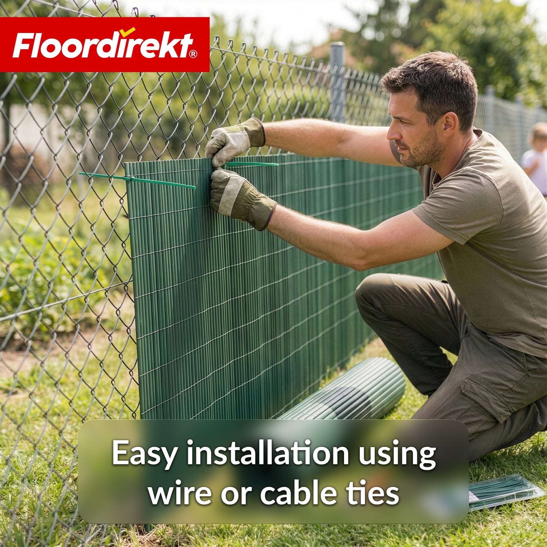 PVC-læhegn | Vejrbestandigt & UV-bestandigt | Afskærmning til altan & have | 4 farver | Fås i flere størrelser