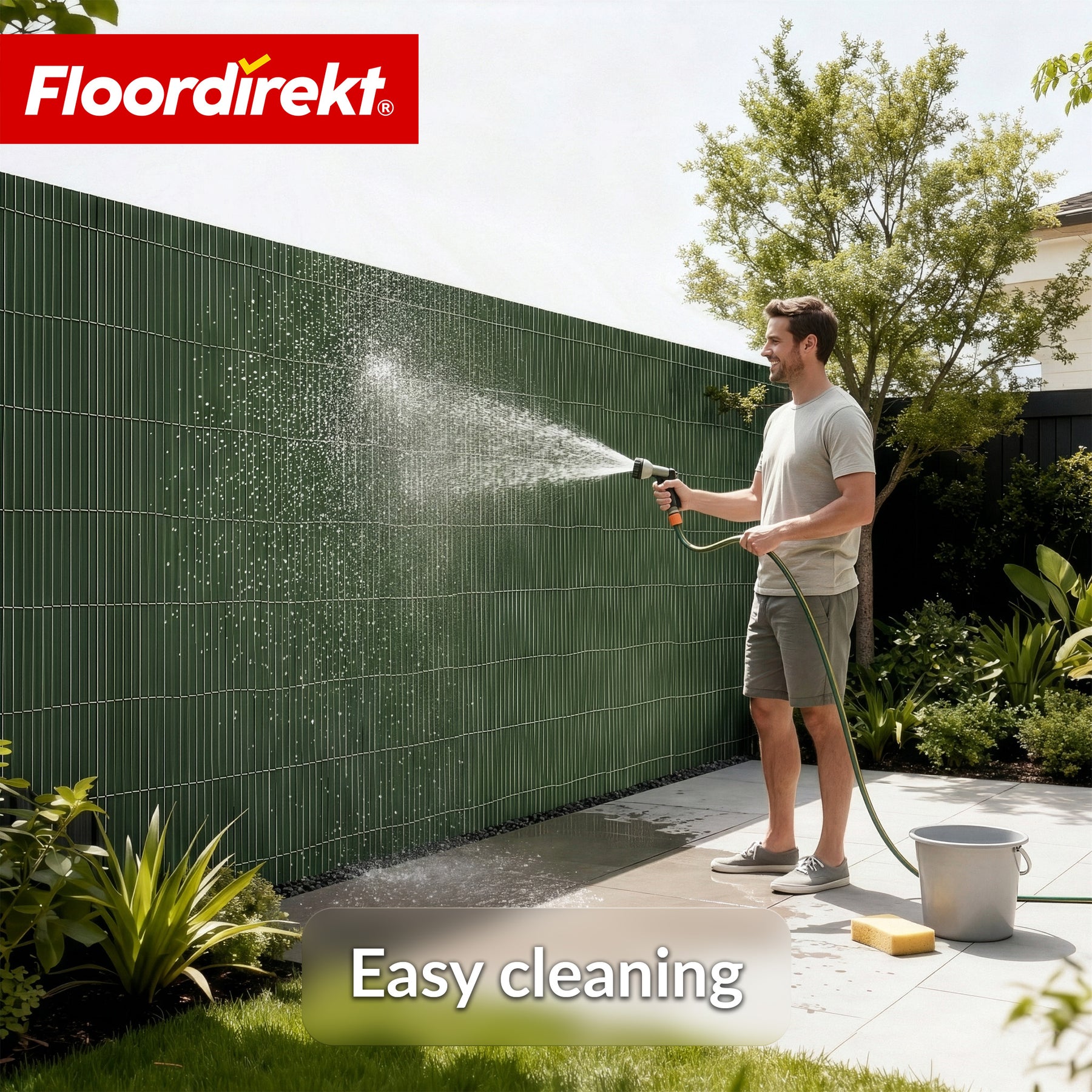 PVC-læhegn | Vejrbestandigt & UV-bestandigt | Afskærmning til altan & have | 4 farver | Fås i flere størrelser