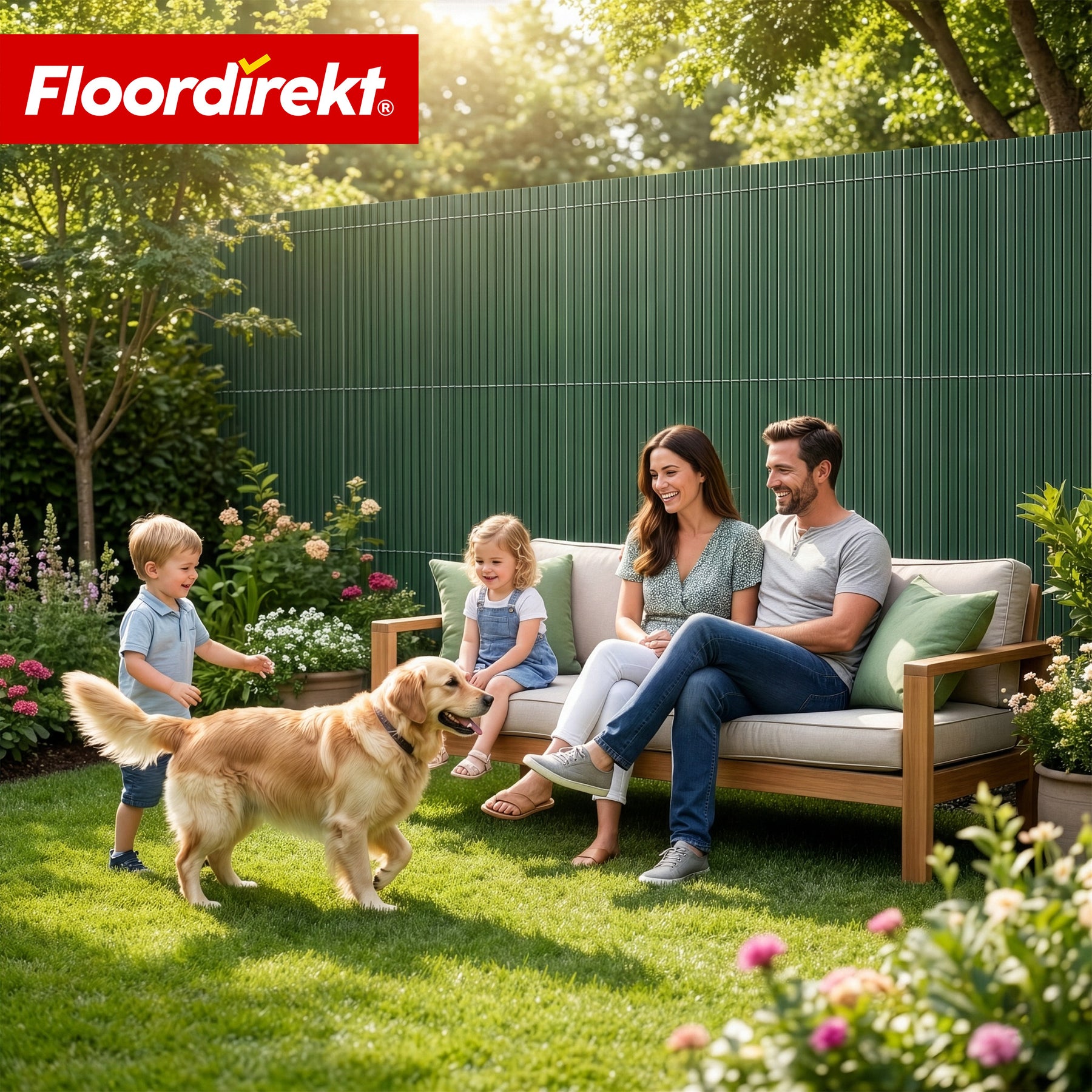 PVC-læhegn | Vejrbestandigt & UV-bestandigt | Afskærmning til altan & have | 4 farver | Fås i flere størrelser