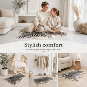 Design lammeskind | Audrey | Ægte lammeskind af 100 % fåreuld | Blødt & Naturligt