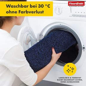 Snavsfangermåtte | Nasa | Blød og vandabsorberende fodmåtte af polyester med skridsikker underside | Forskellige farver og størrelser