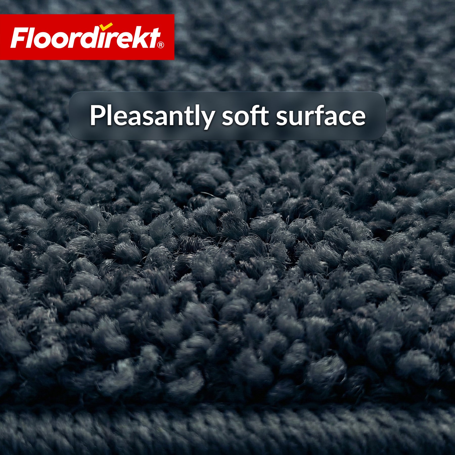 Trappemåtter | Madrid | Halvrund shaggy trappetrinsmåtte, selvklæbende & lyddæmpende