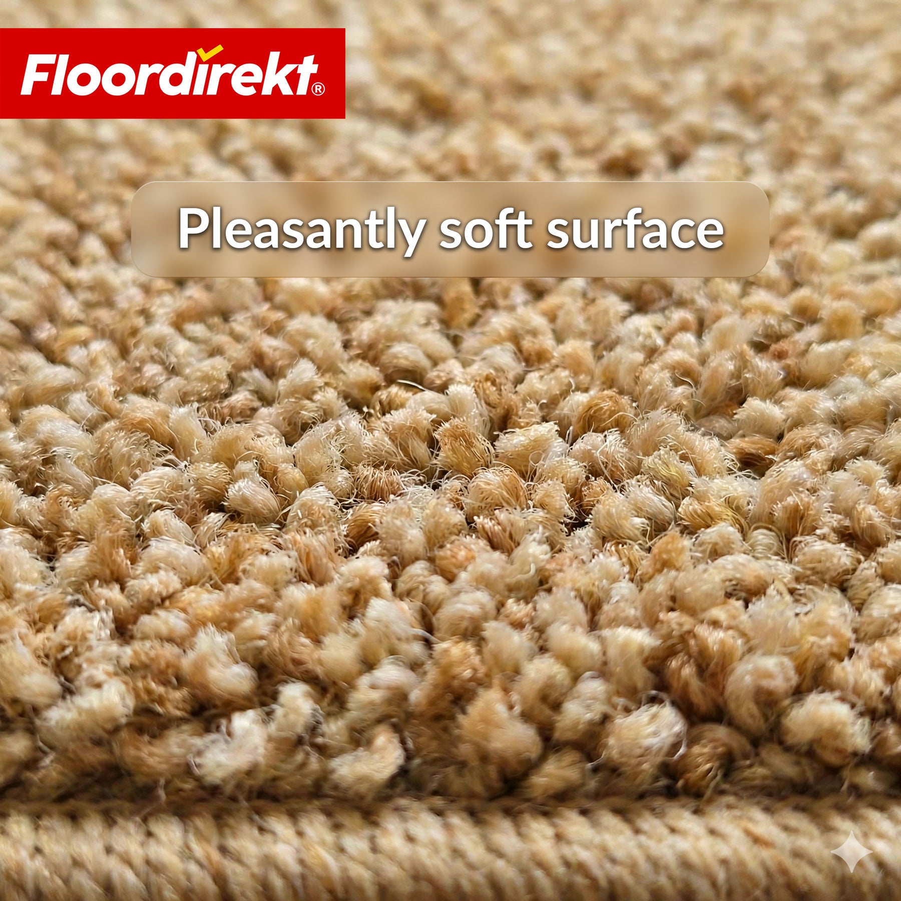 Trappemåtter | Madrid | Halvrund shaggy trappetrinsmåtte, selvklæbende & lyddæmpende