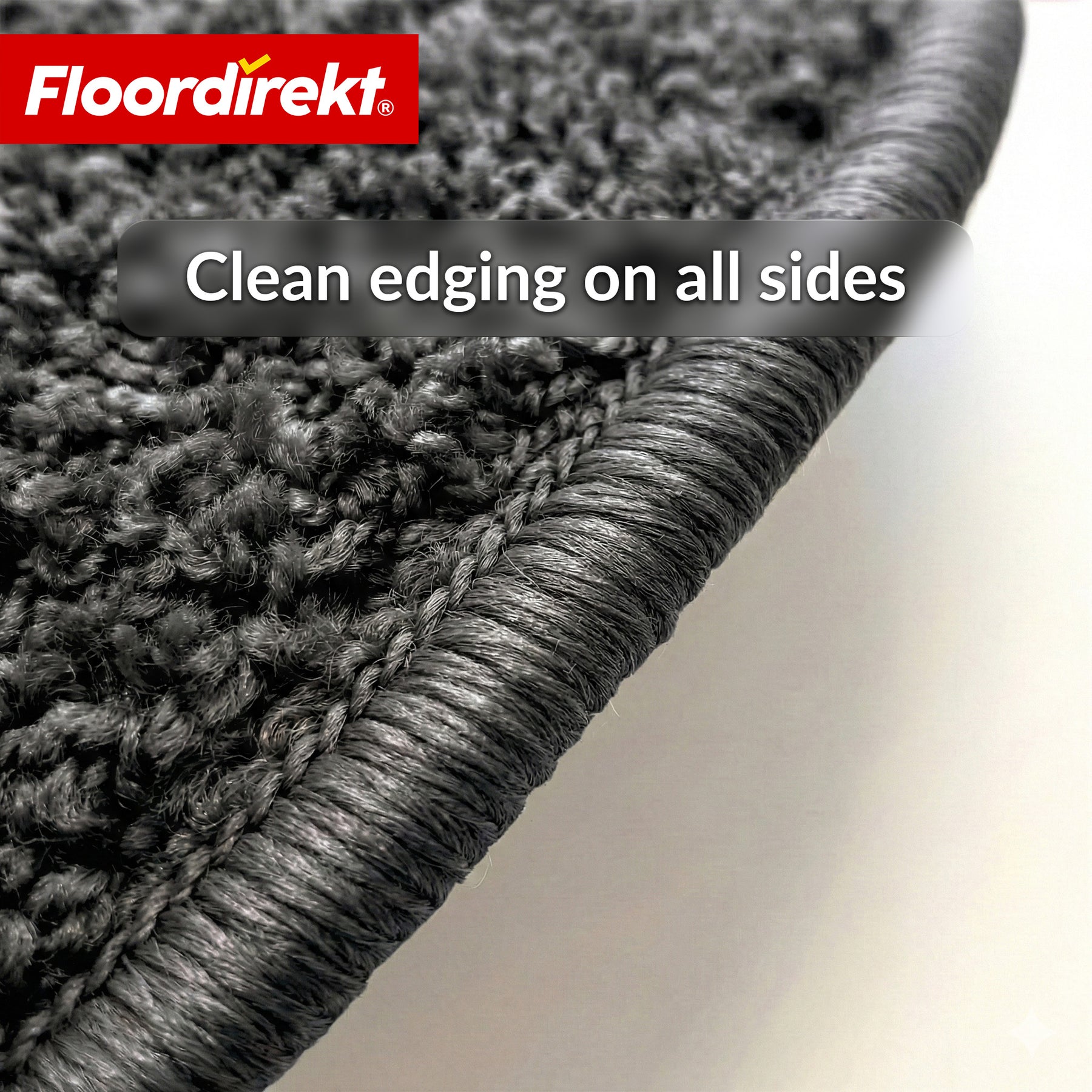 Trappemåtter | Madrid | Halvrund shaggy trappetrinsmåtte, selvklæbende & lyddæmpende