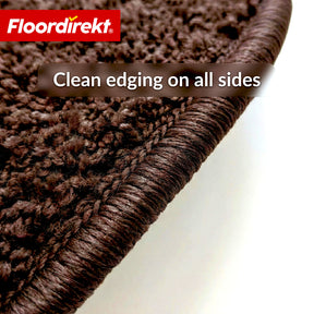 Trappemåtter | Madrid | Halvrund shaggy trappetrinsmåtte, selvklæbende & lyddæmpende