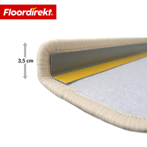 Stigemåtte | Monaco | Skridsikker trappemåtte i polypropylen, robust, lyddæmpende & let at vedligeholde i halvrund form
