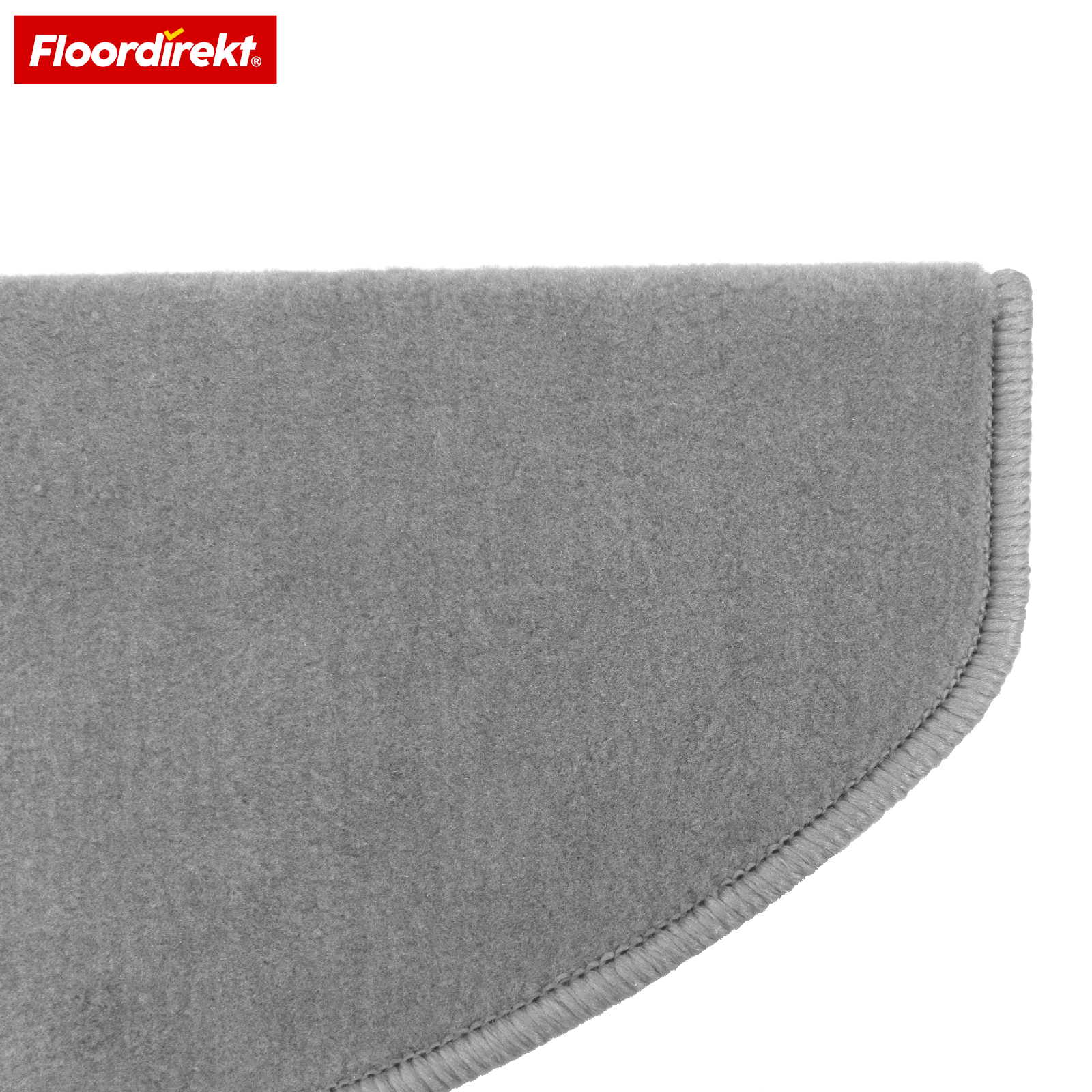 Velour-trappemåtte | Wien | Halvrund, skridsikker trappemåtte i robust polypropylen | Trappebeskyttelse, lyddæmpende & antistatisk | Fås i 4 moderne farver