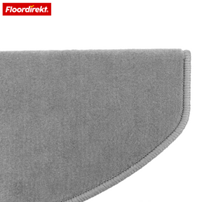 Velour-trappemåtte | Wien | Halvrund, skridsikker trappemåtte i robust polypropylen | Trappebeskyttelse, lyddæmpende & antistatisk | Fås i 4 moderne farver