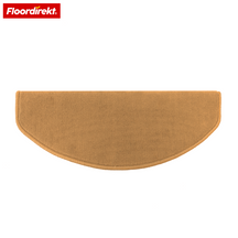 Velour-trappemåtte | Wien | Halvrund, skridsikker trappemåtte i robust polypropylen | Trappebeskyttelse, lyddæmpende & antistatisk | Fås i 4 moderne farver