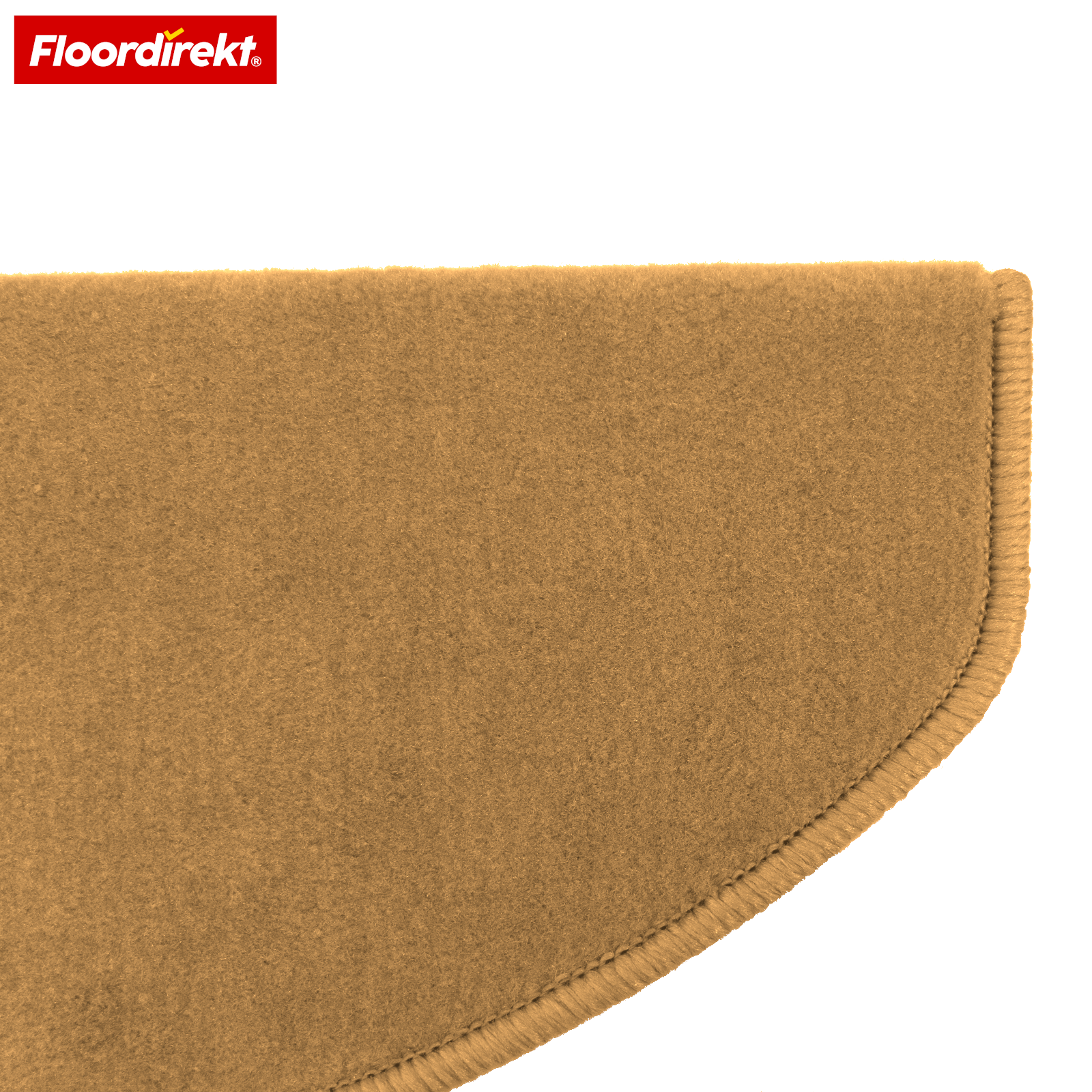 Velour-trappemåtte | Wien | Halvrund, skridsikker trappemåtte i robust polypropylen | Trappebeskyttelse, lyddæmpende & antistatisk | Fås i 4 moderne farver