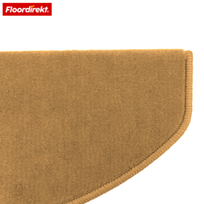 Velour-trappemåtte | Wien | Halvrund, skridsikker trappemåtte i robust polypropylen | Trappebeskyttelse, lyddæmpende & antistatisk | Fås i 4 moderne farver