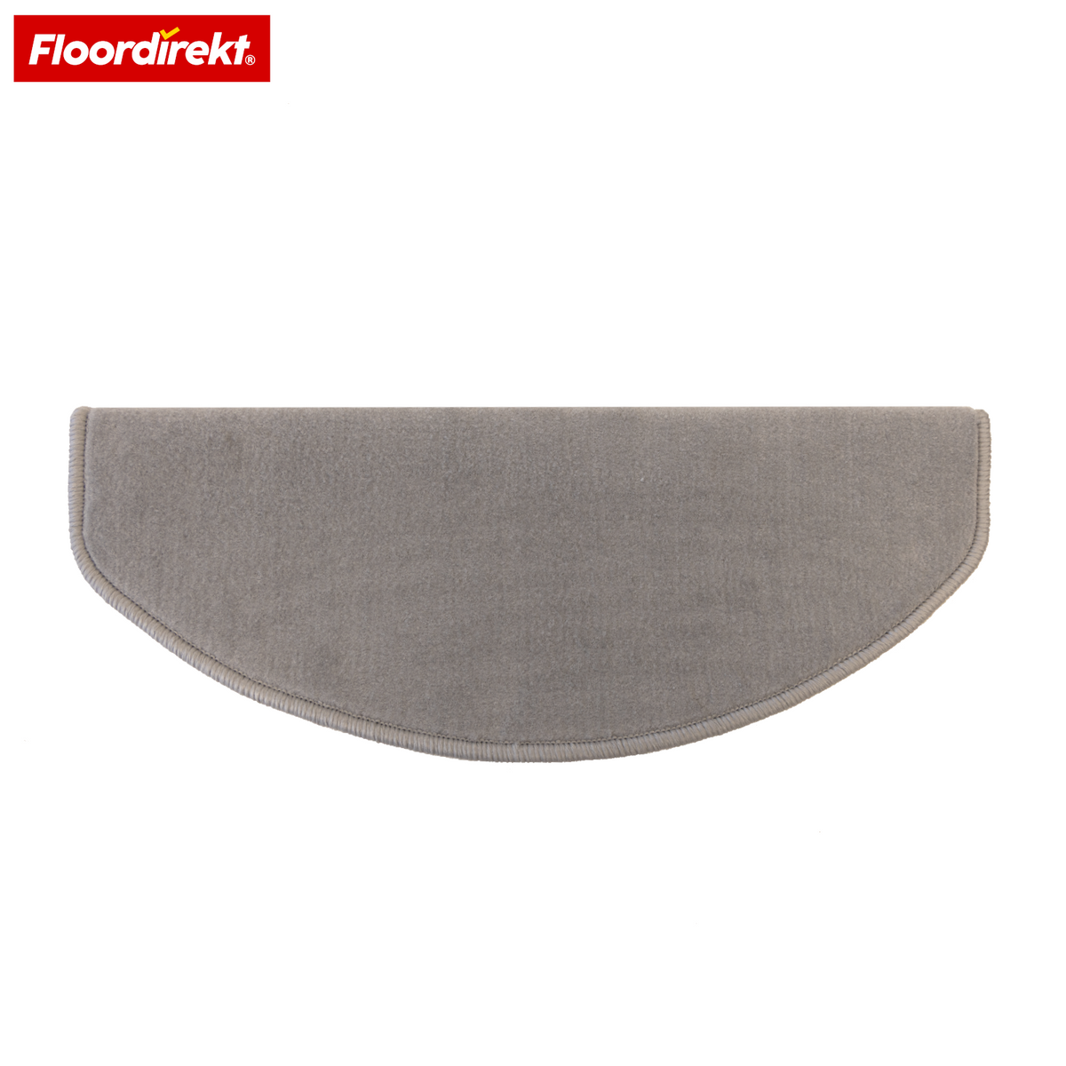 Velour-trappemåtte | Wien | Halvrund, skridsikker trappemåtte i robust polypropylen | Trappebeskyttelse, lyddæmpende & antistatisk | Fås i 4 moderne farver