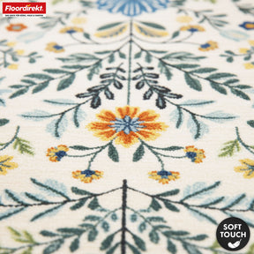 Boligtæppe | Orientalis | Klassisk tæppe med orientalsk blomstermønster | Skridsikkert, slidstærkt & nemt at vedligeholde | Fås i flere størrelser