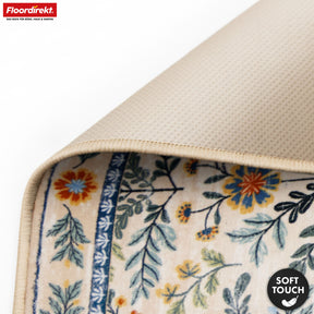 Boligtæppe | Orientalis | Klassisk tæppe med orientalsk blomstermønster | Skridsikkert, slidstærkt & nemt at vedligeholde | Fås i flere størrelser