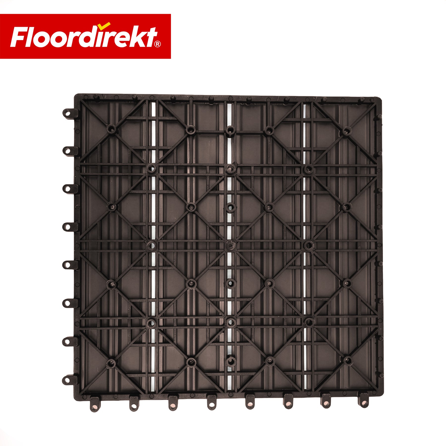 WPC-terrasseflise | Noble 3D | Moderne klikflise 30 x 30 cm til altan & terrasse