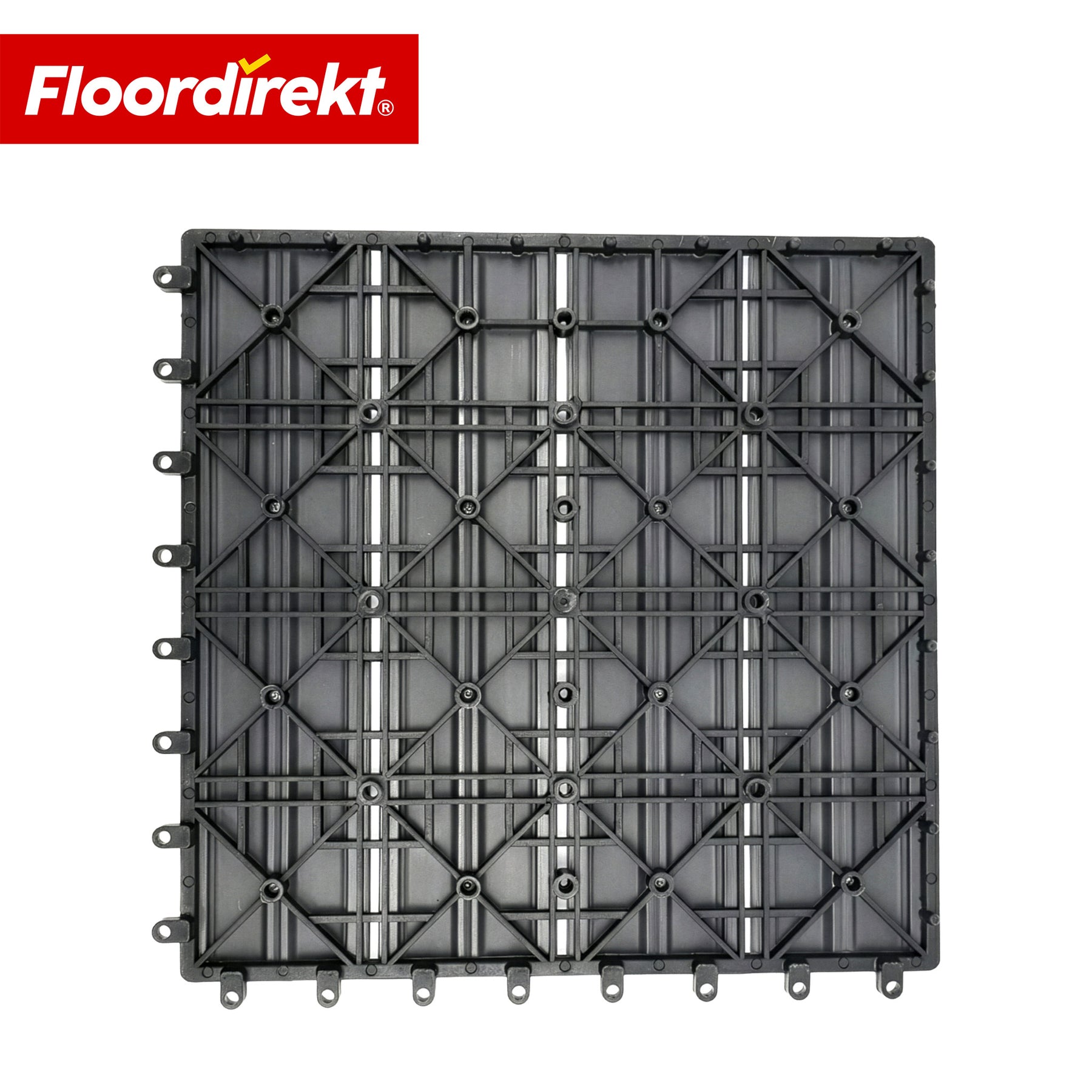 WPC-terrasseflise | Noble 3D | Moderne klikflise 30 x 30 cm til altan & terrasse