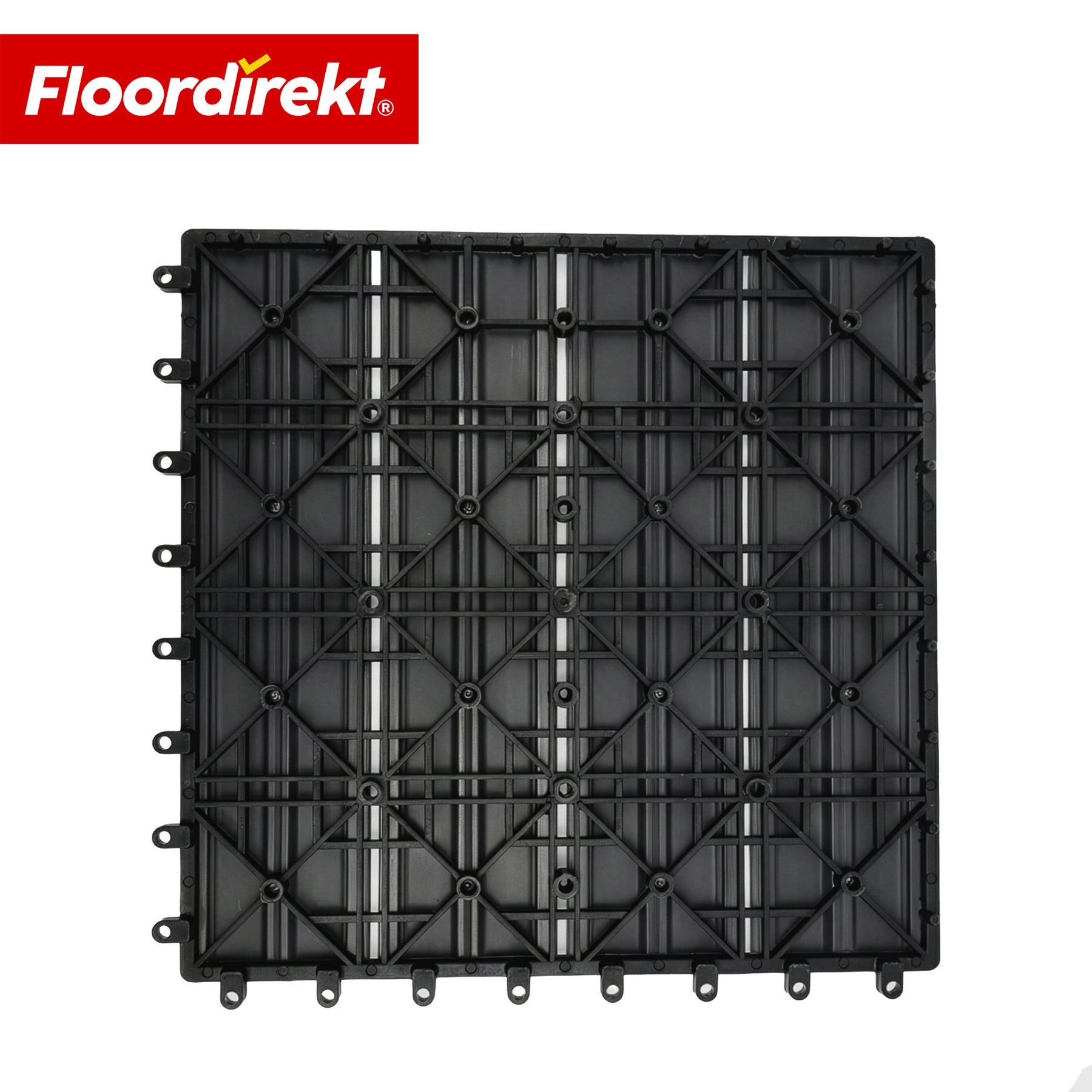 WPC-terrasseflise | Noble 3D | Moderne klikflise 30 x 30 cm til altan & terrasse