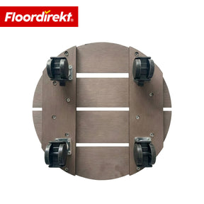 WPC-plantevogn | Countess | Rulleunderlag Ø 30 cm | 4 drejehjul 360° & bremse | belastbar op til 80 kg