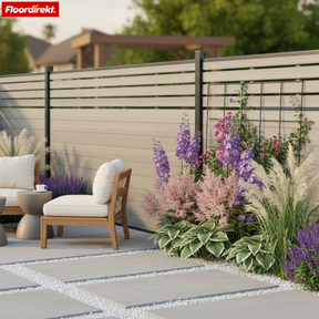 WPC Hegn | Elba | 180x180 cm Antracit | Vejrbestandigt, UV-stabilt & vedligeholdelsesfrit med aluminiumsstolper